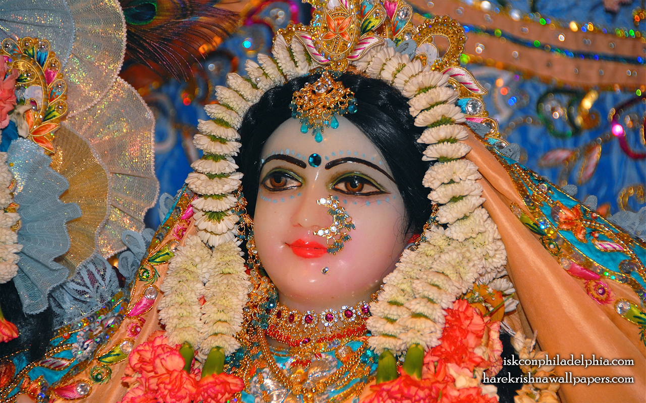 Sri Radha Close up Wallpaper (002) Size 1280x800 Download