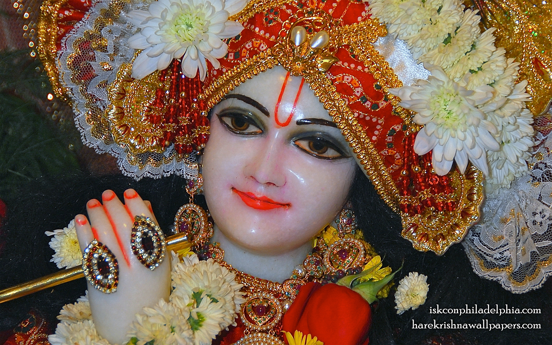 Sri Krishna Close up Wallpaper (003) Size 1920x1200 Download