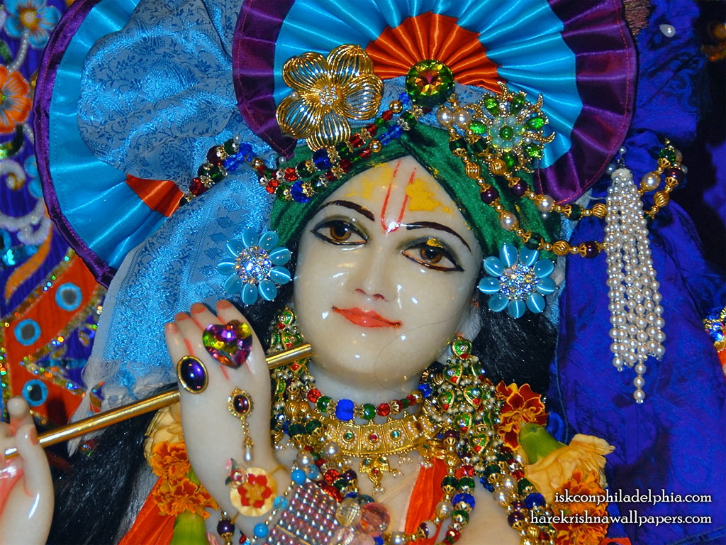 Sri Krishna Close up Wallpaper (004) Size 1024x768 Download
