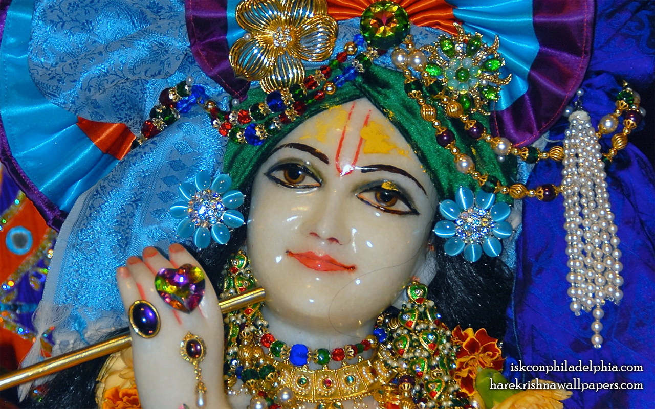Sri Krishna Close up Wallpaper (004) Size 1280x800 Download