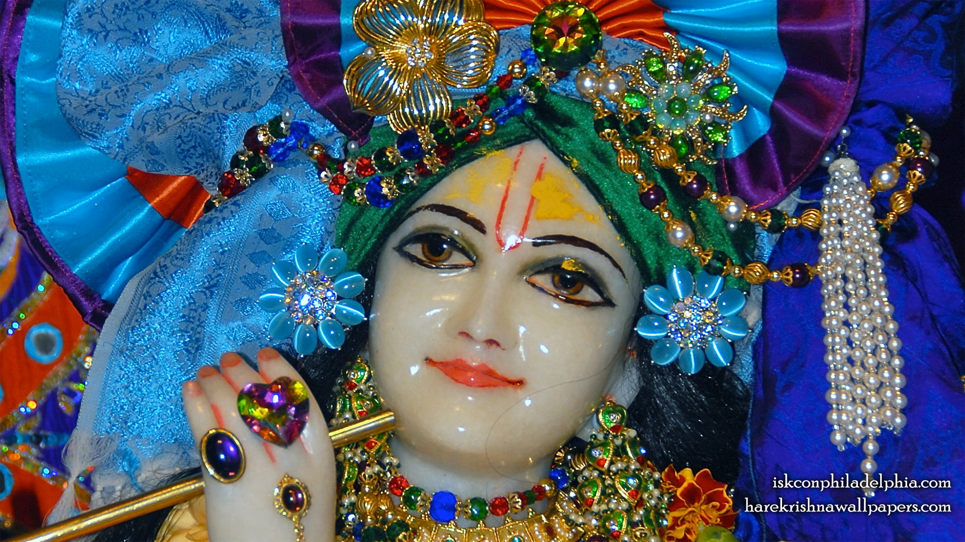 Sri Krishna Close up Wallpaper (004) Size 1920x1080 Download