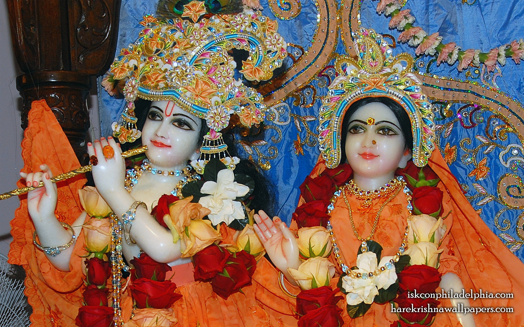 Sri Sri Radha Krishna Close up Wallpaper (004) Size 1680x1050 Download
