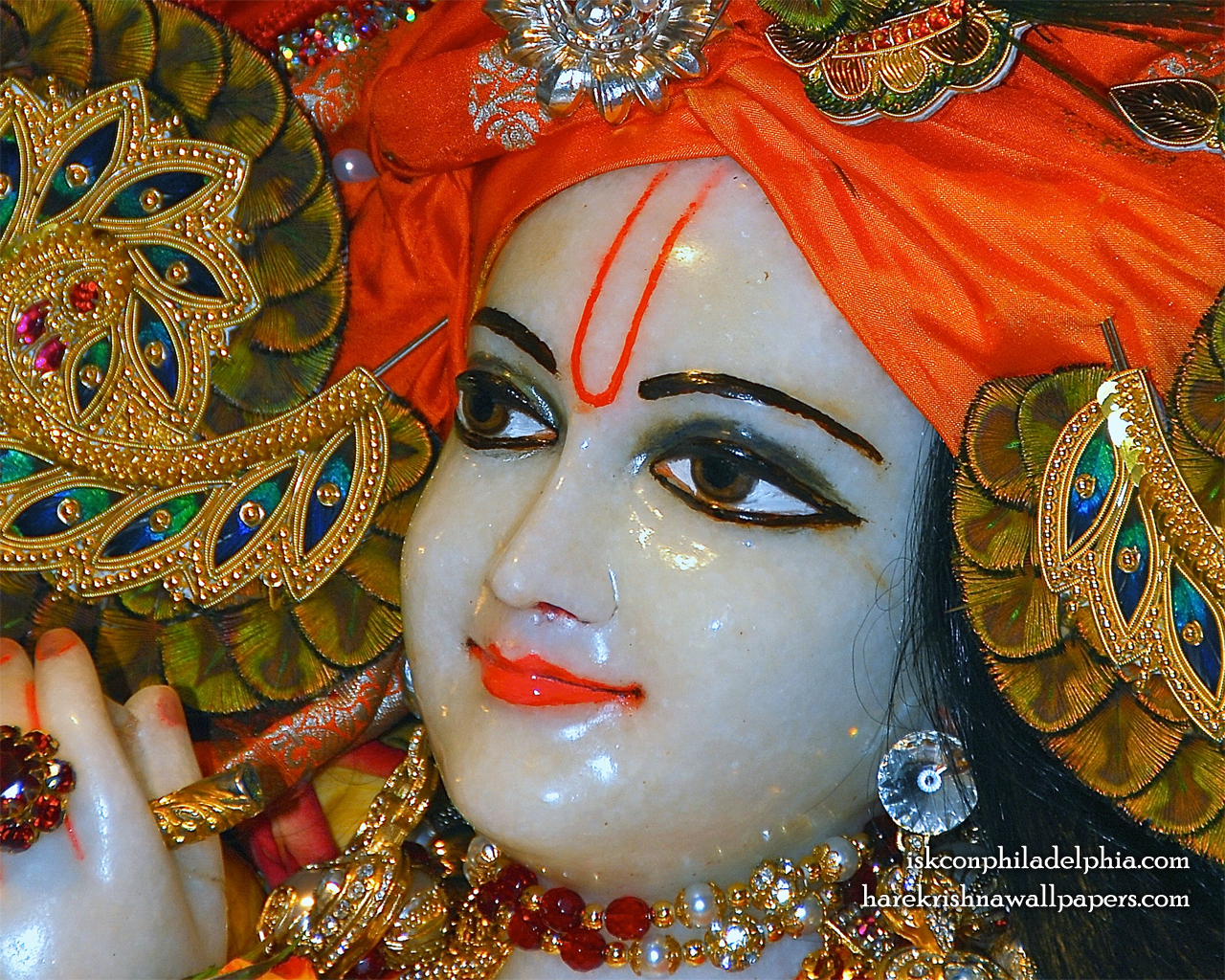 Sri Krishna Close up Wallpaper (005) Size 1280x1024 Download