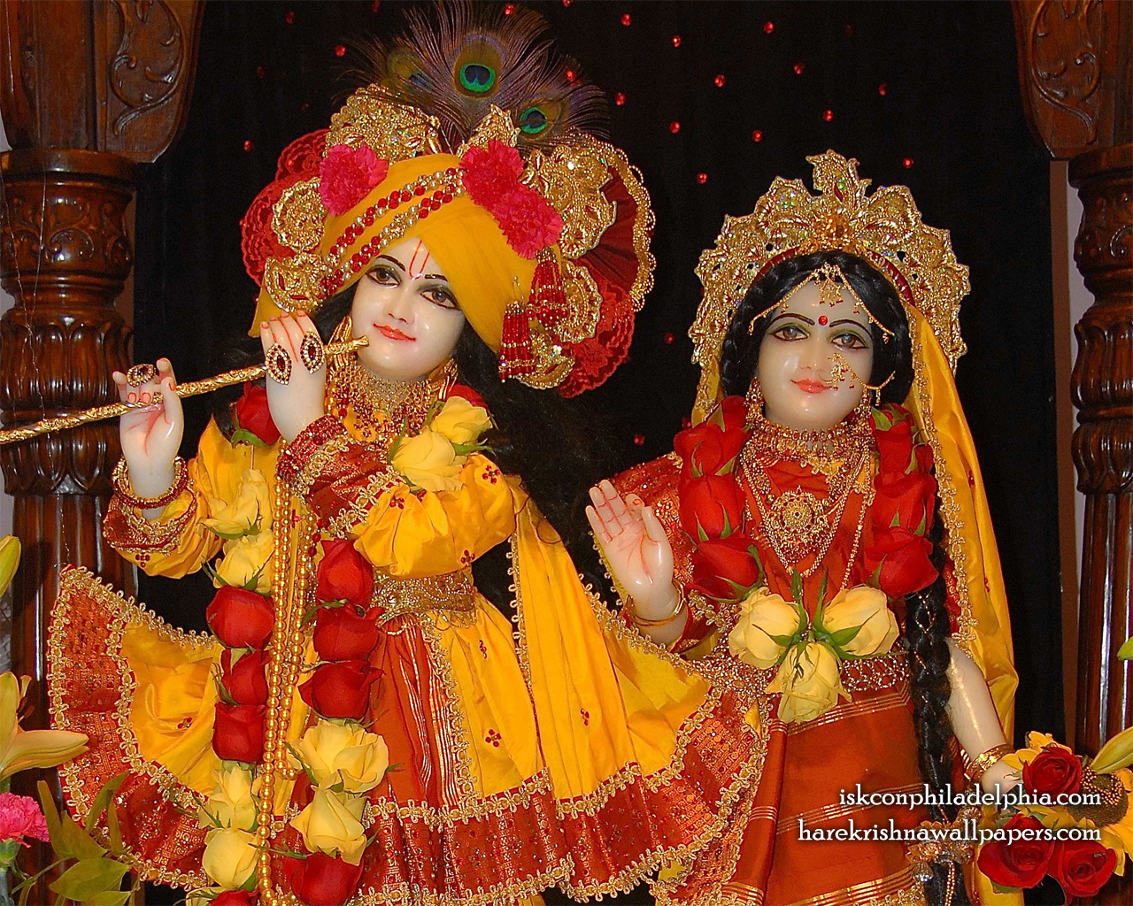 Sri Sri Radha Krishna Close up Wallpaper (005) Size 1280x1024 Download
