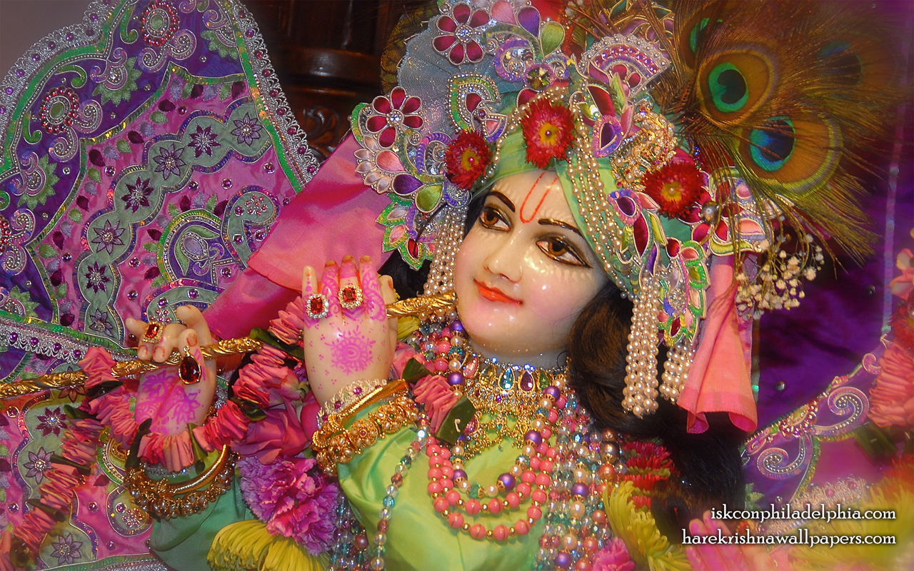 Sri Krishna Close up Wallpaper (006) Size 1280x800 Download
