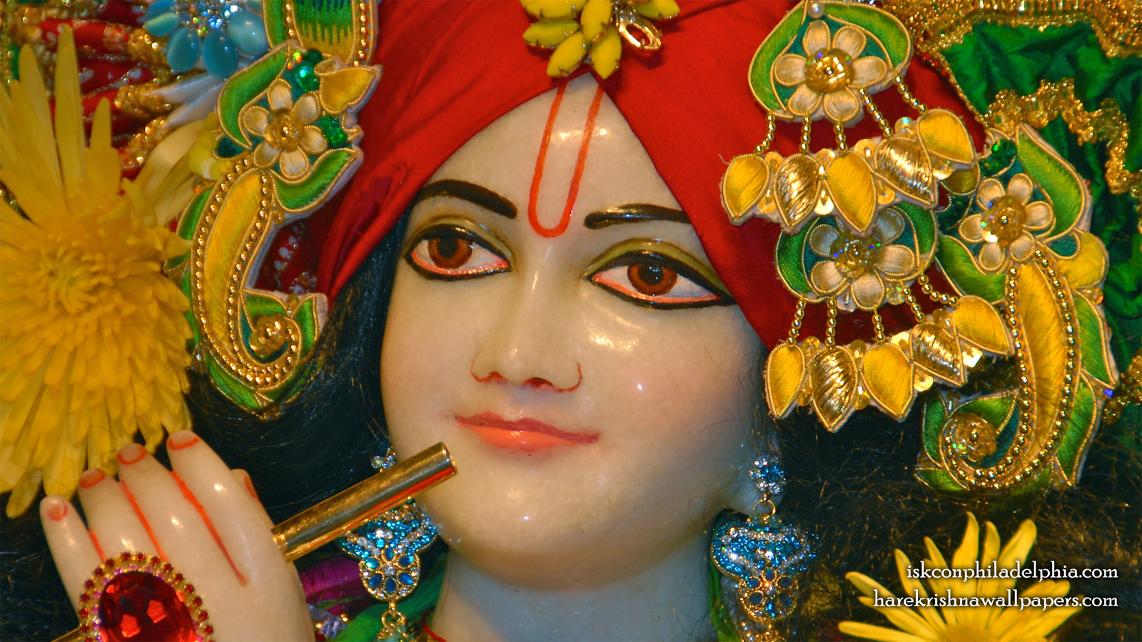 Sri Krishna Close up Wallpaper (009) Size 1600x900 Download