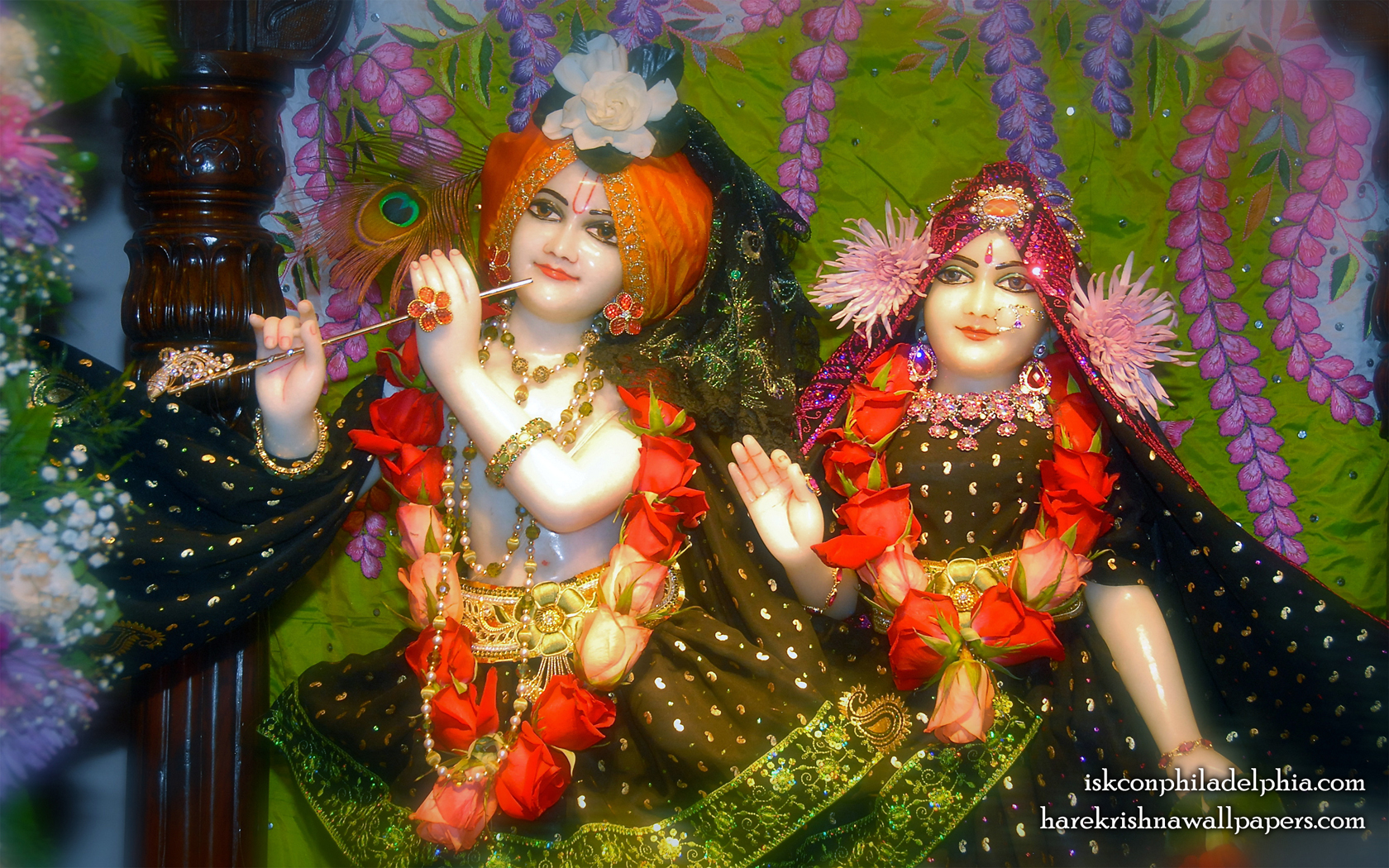 Sri Sri Radha Krishna Close up Wallpaper (012) Size 1680x1050 Download