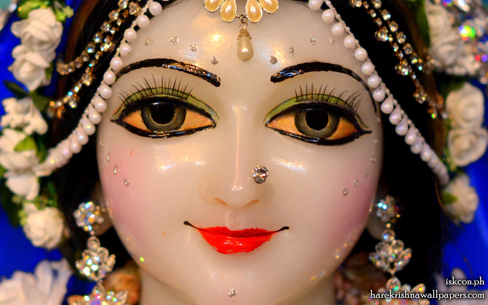 Sri Radha Close up Wallpaper (002) Size 1680x1050 Download
