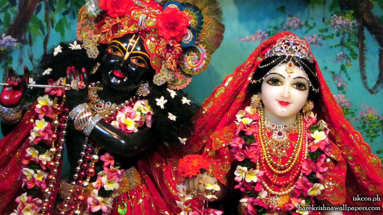 Sri Sri Radha Madhava Close up Wallpaper (002) Size 1280x720 Download