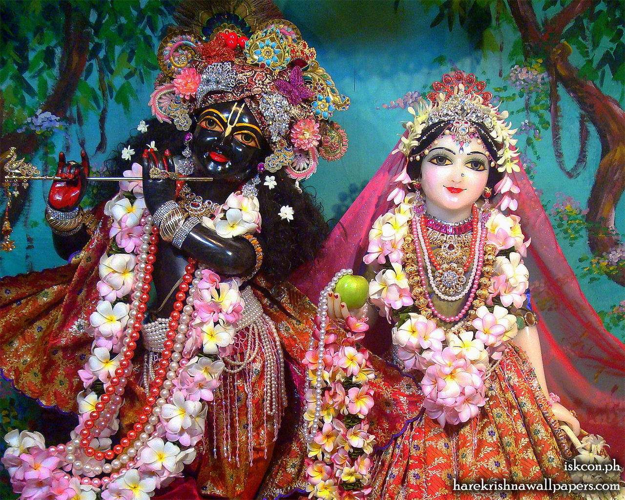 Sri Sri Radha Madhava Close up Wallpaper (011) Size 1280x1024 Download