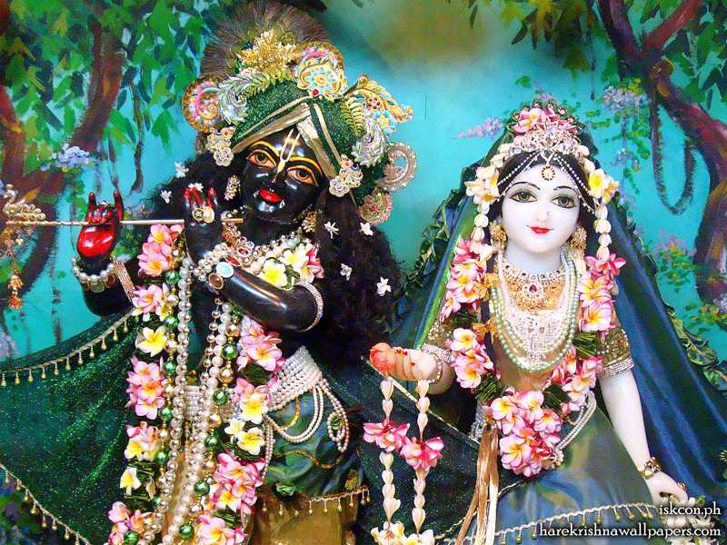 Sri Sri Radha Madhava Close up Wallpaper (012)