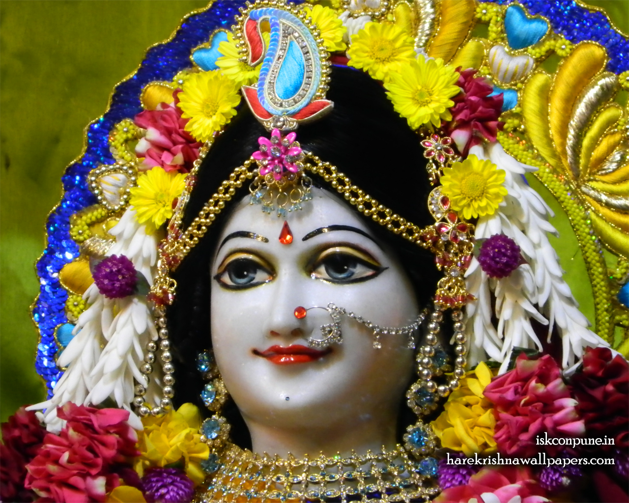 Sri Radha Close up Wallpaper (002) Size 1280x1024 Download