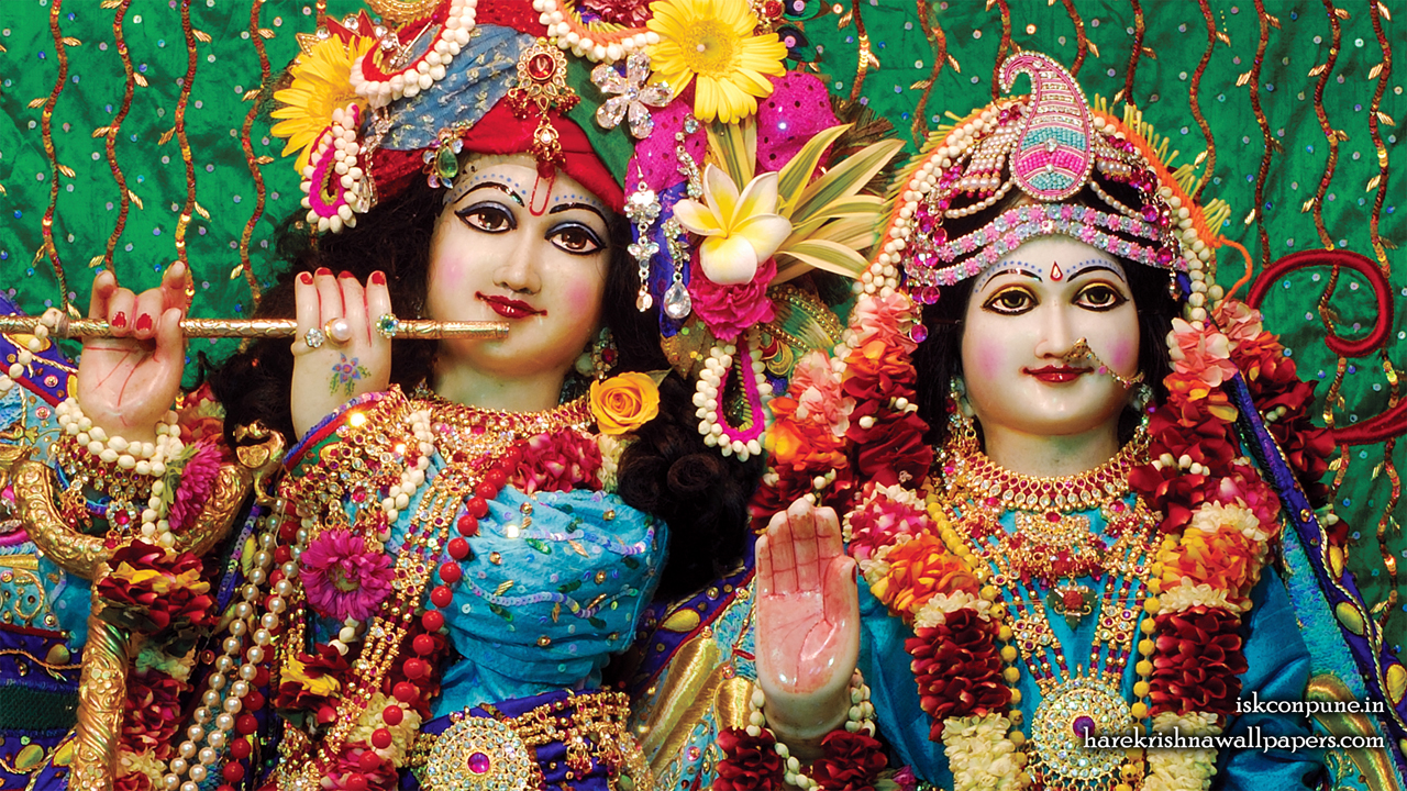 Sri Sri Radha Kunjabihari Close up Wallpaper (005) Size 1280x720 Download