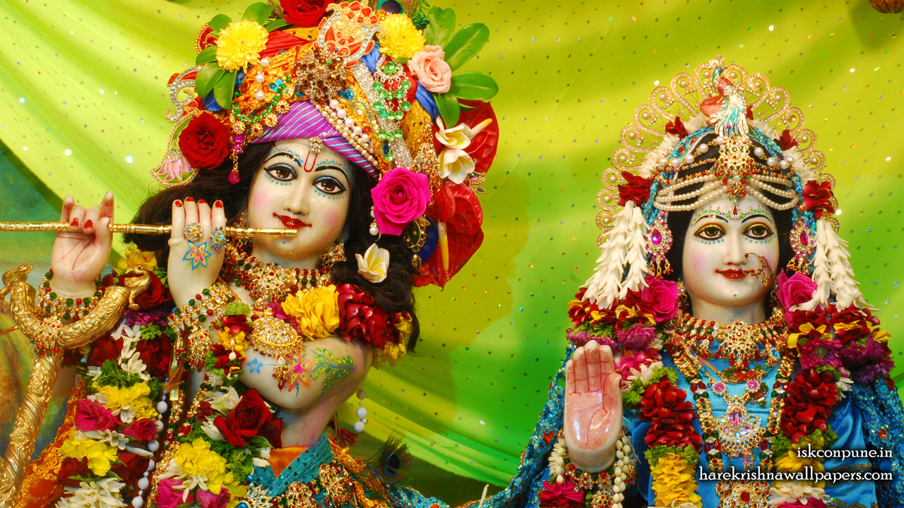 Sri Sri Radha Kunjabihari Close up Wallpaper (006) Size 1280x720 Download