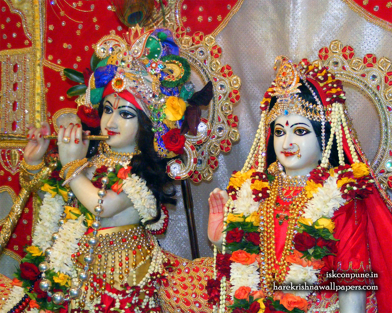 Sri Sri Radha Kunjabihari Close up Wallpaper (008) Size 1280x1024 Download