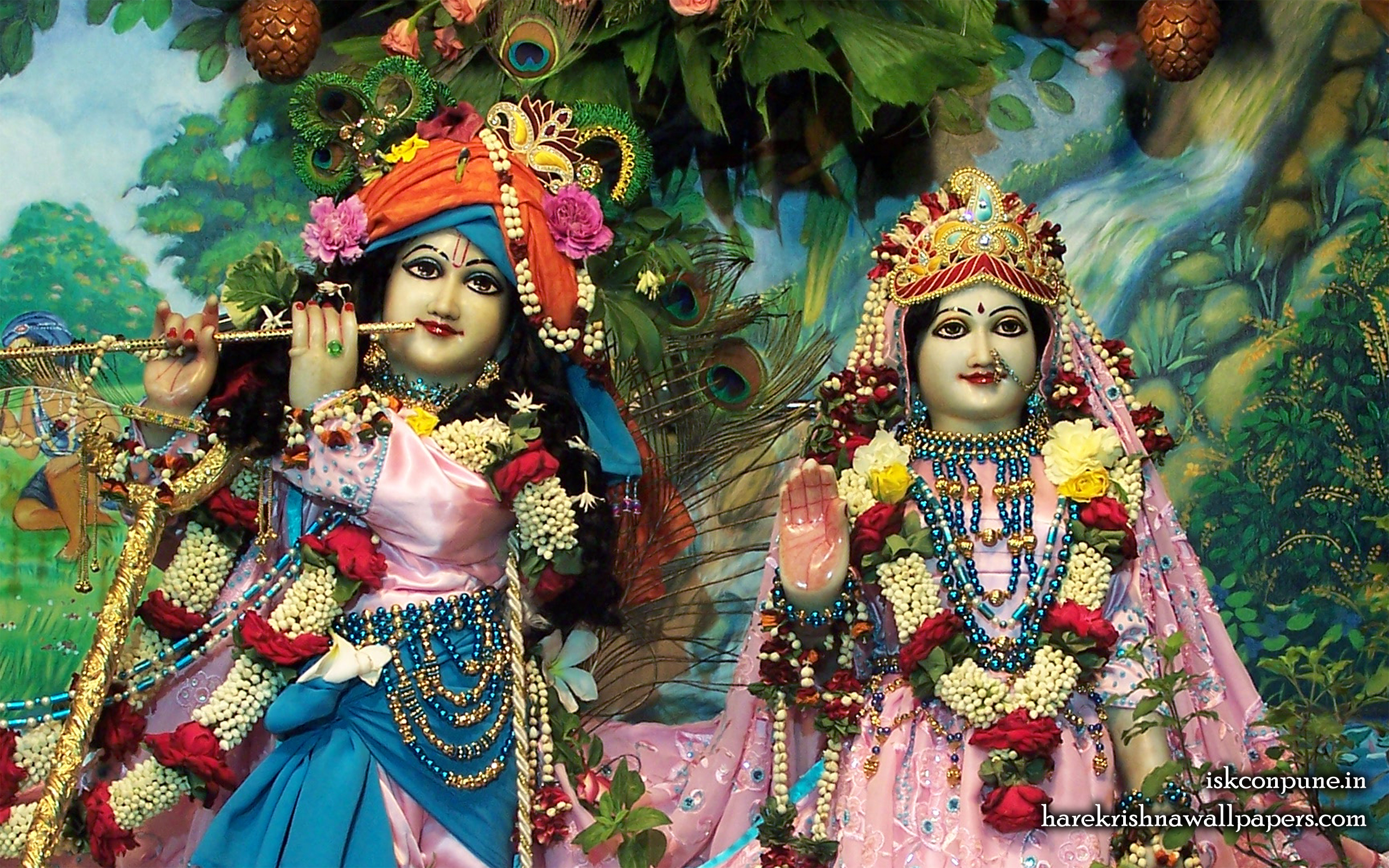 Sri Sri Radha Kunjabihari Close up Wallpaper (012) Size 2560x1600 Download