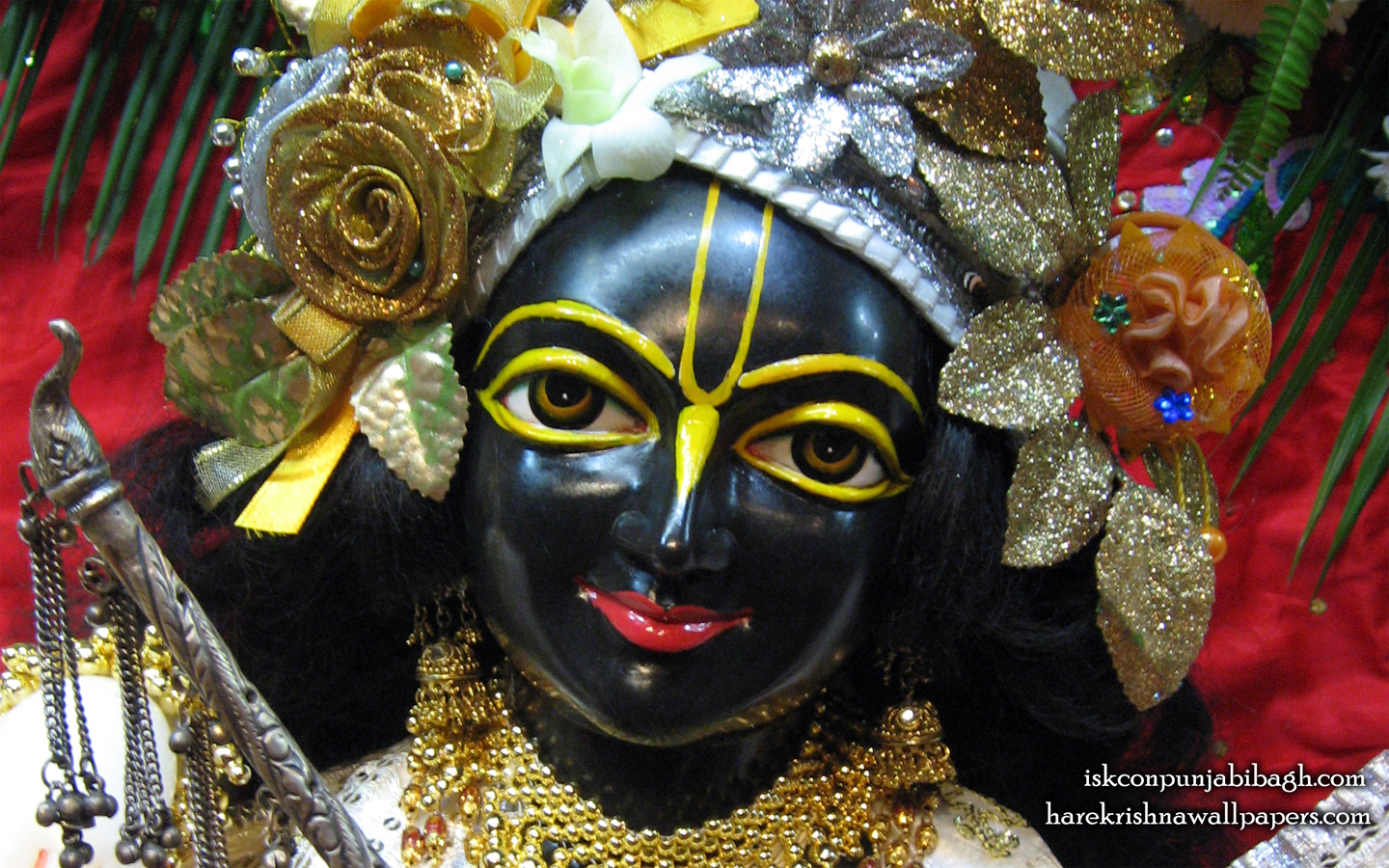 Sri Krishna Close up Wallpaper (001) Size 1440x900 Download