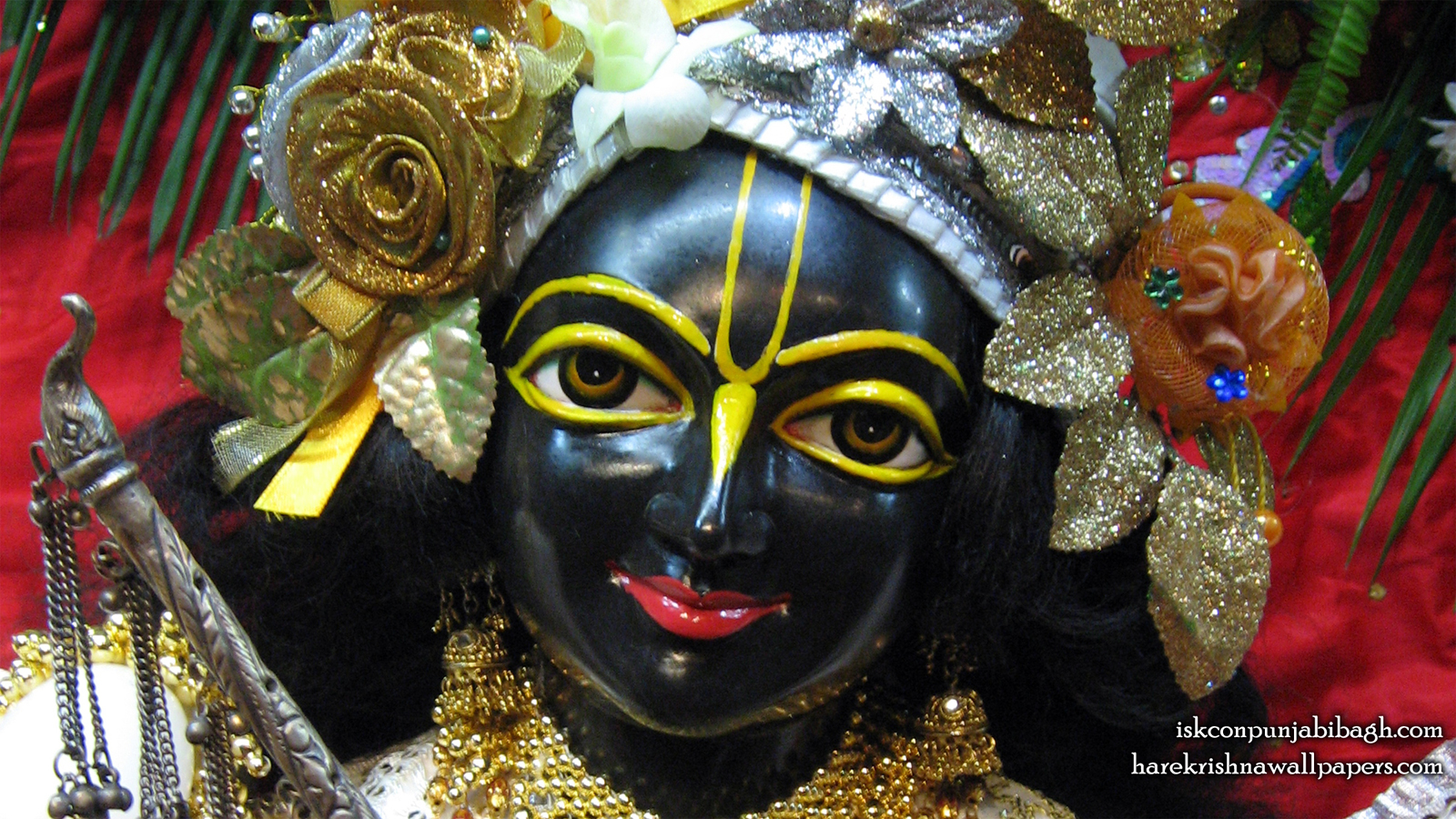 Sri Krishna Close up Wallpaper (001) Size 1600x900 Download