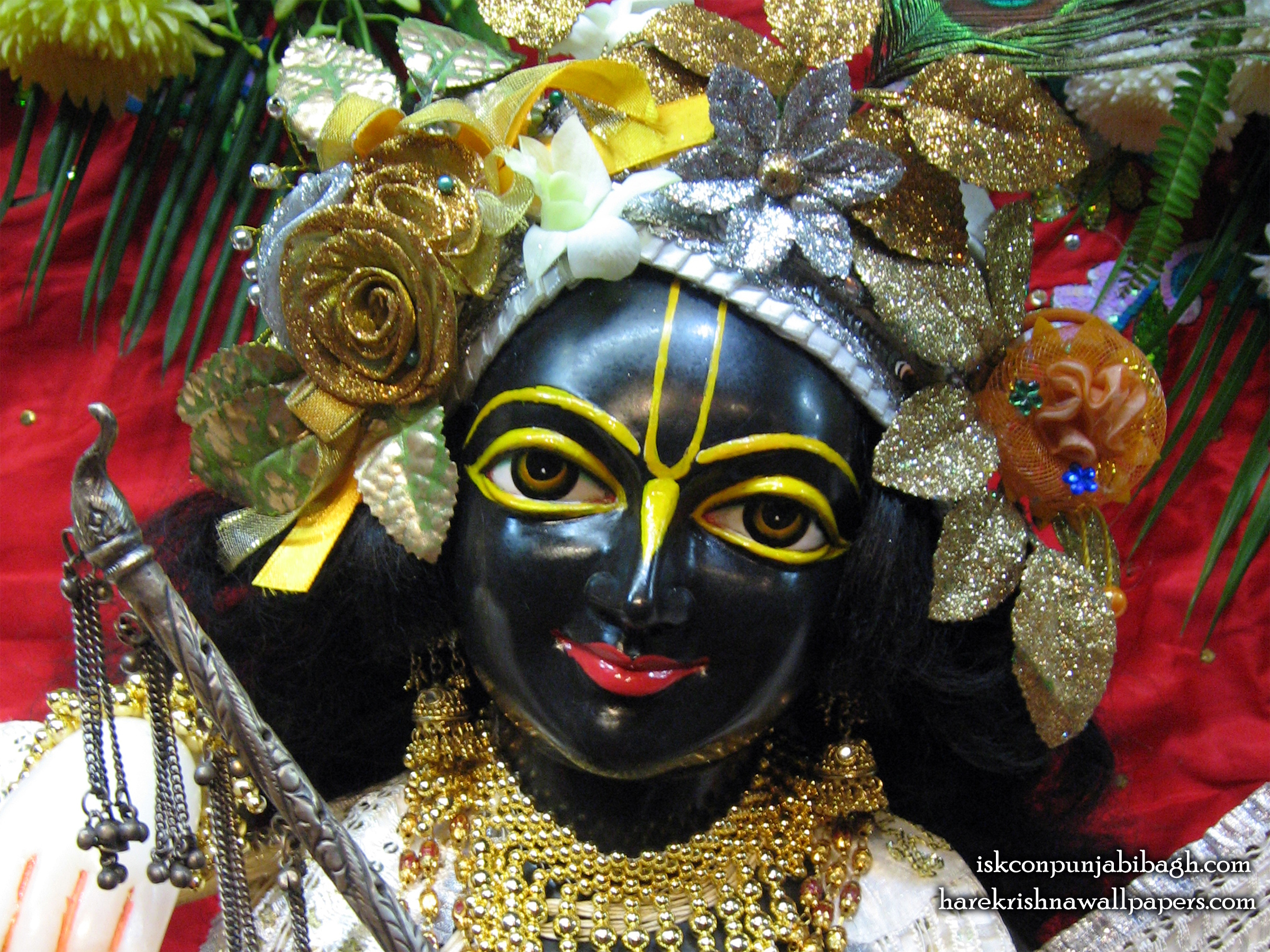 Sri Krishna Close up Wallpaper (001) Size 2400x1800 Download