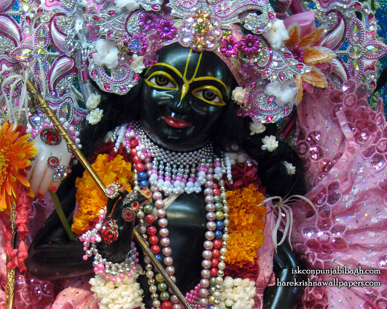 Sri Krishna Close up Wallpaper (002) Size 1280x1024 Download