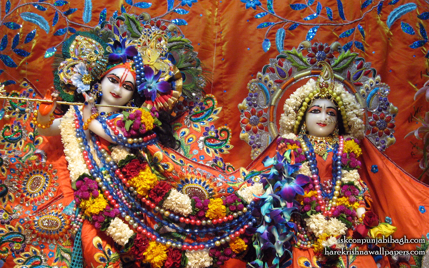 Sri Sri Radha Radhikaraman Close up Wallpaper (002) Size 1440x900 Download