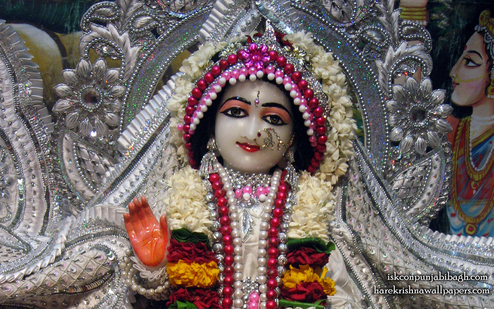 Sri Radha Close up Wallpaper (003) Size 1680x1050 Download