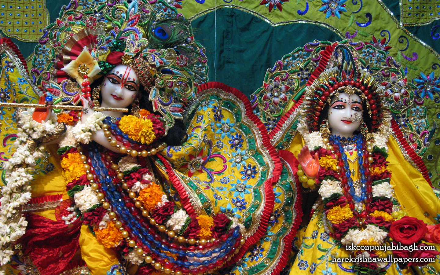 Sri Sri Radha Radhikaraman Close up Wallpaper (005) Size 1440x900 Download