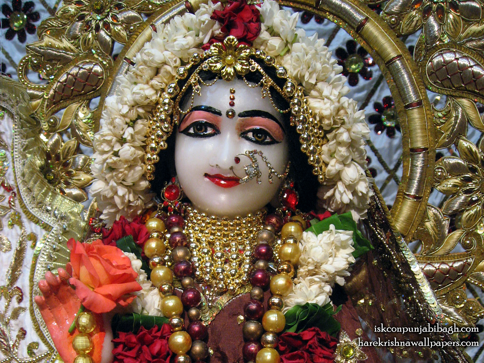 Sri Radha Close up Wallpaper (006) Size1600x1200 Download