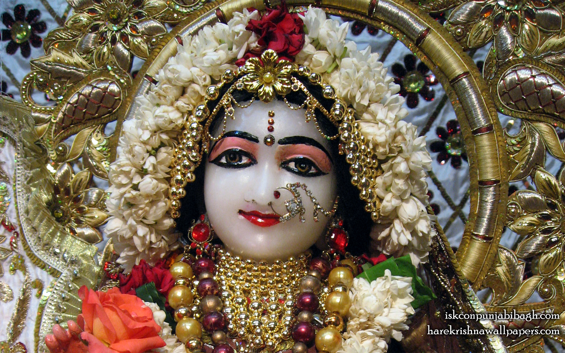 Sri Radha Close up Wallpaper (006) Size 1920x1200 Download