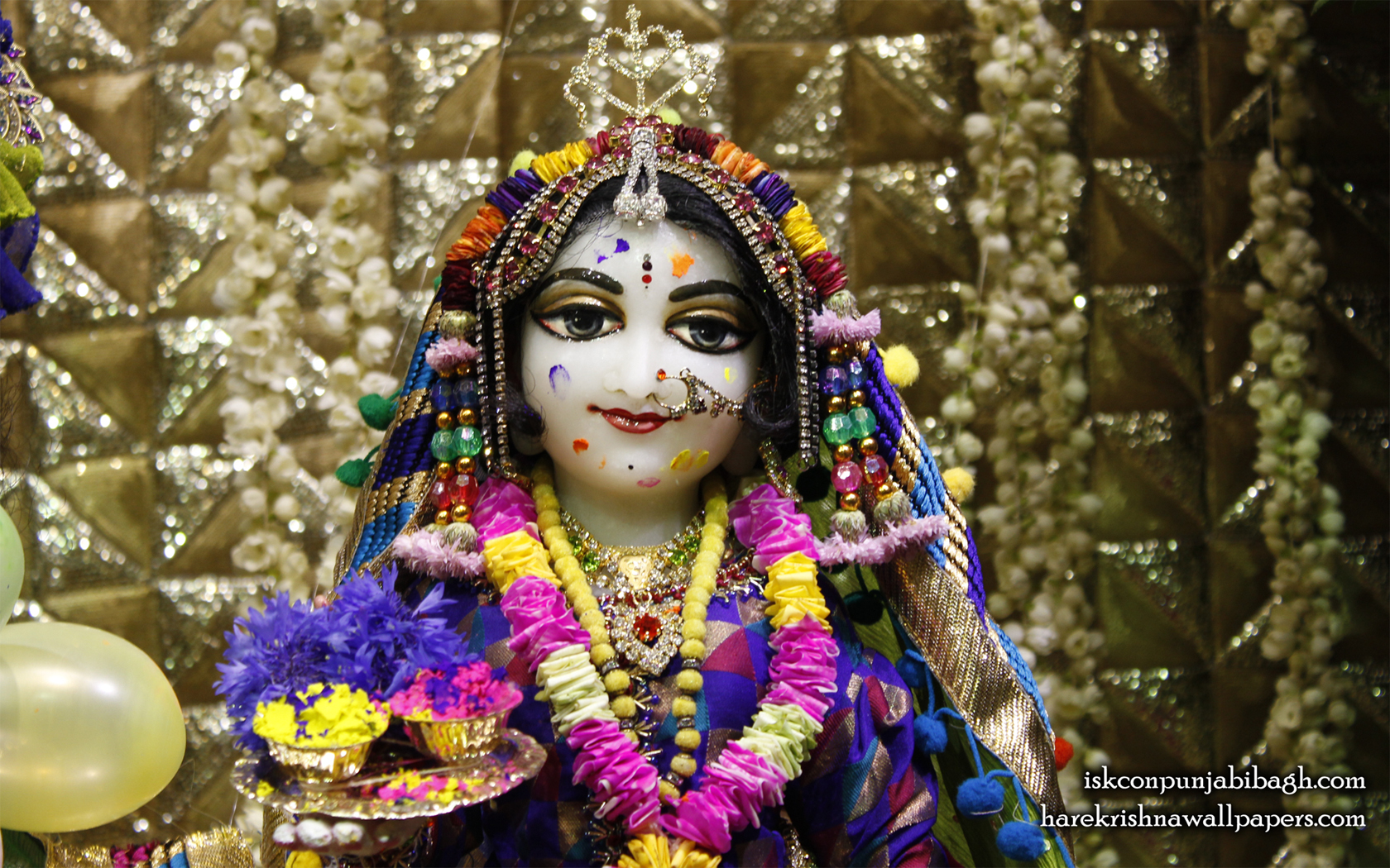 Sri Radha Close up Wallpaper (011) Size 1680x1050 Download