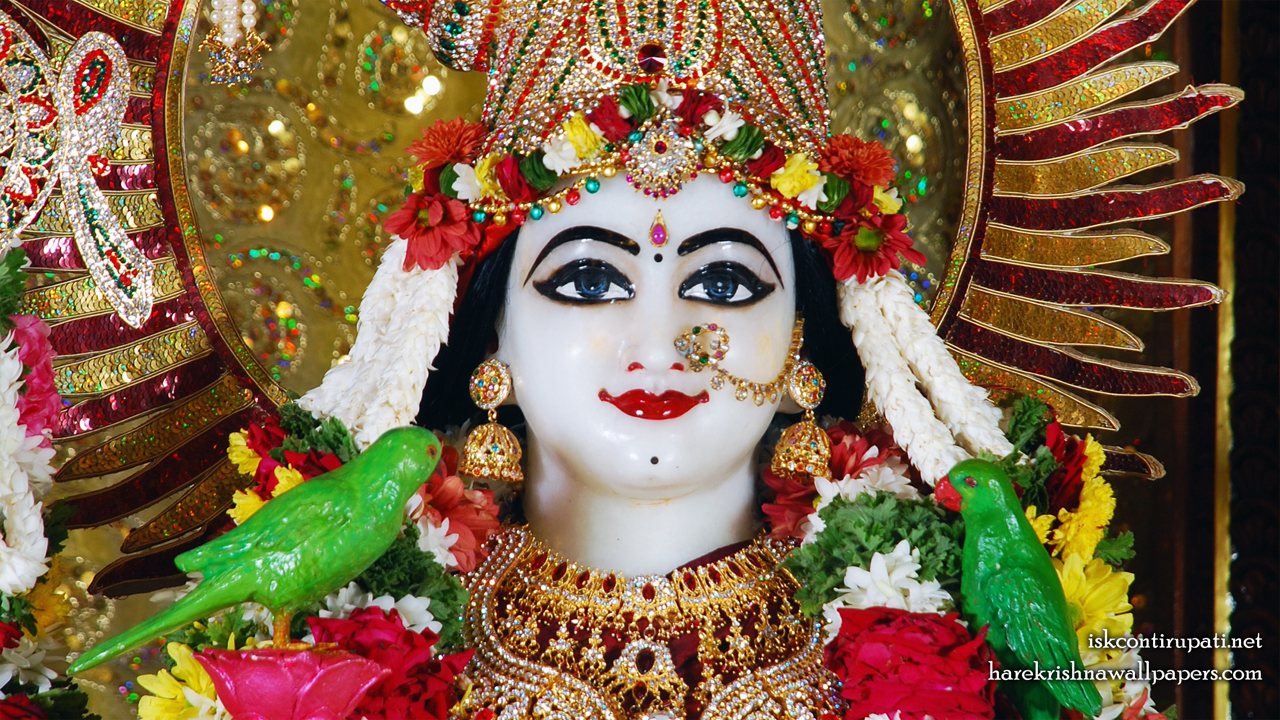 Sri Radha Close up Wallpaper (001) Size 1280x720 Download