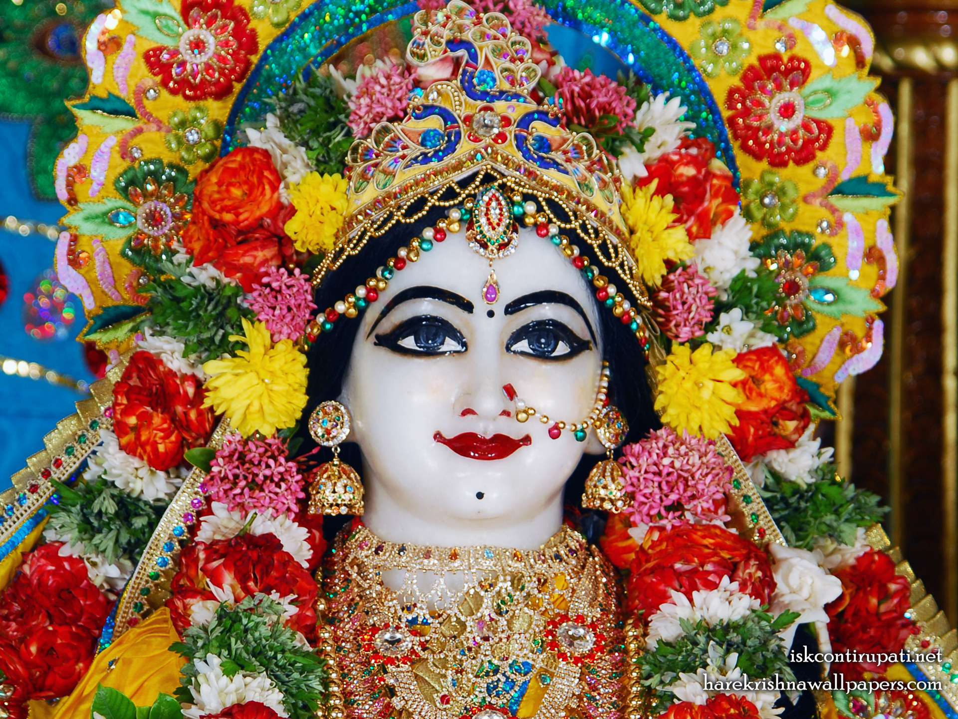 Sri Radha Close up Wallpaper (002) Size 1920x1440 Download