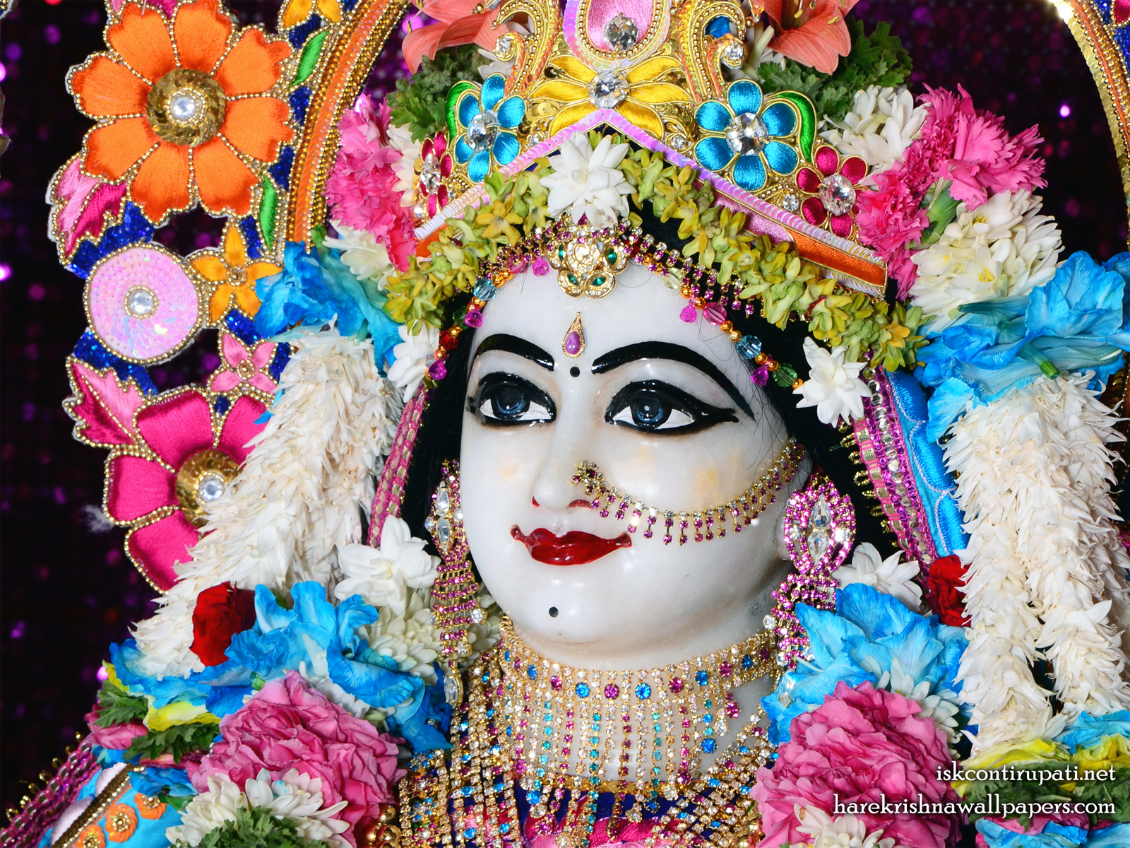 Sri Radha Close up Wallpaper (004) Size1600x1200 Download