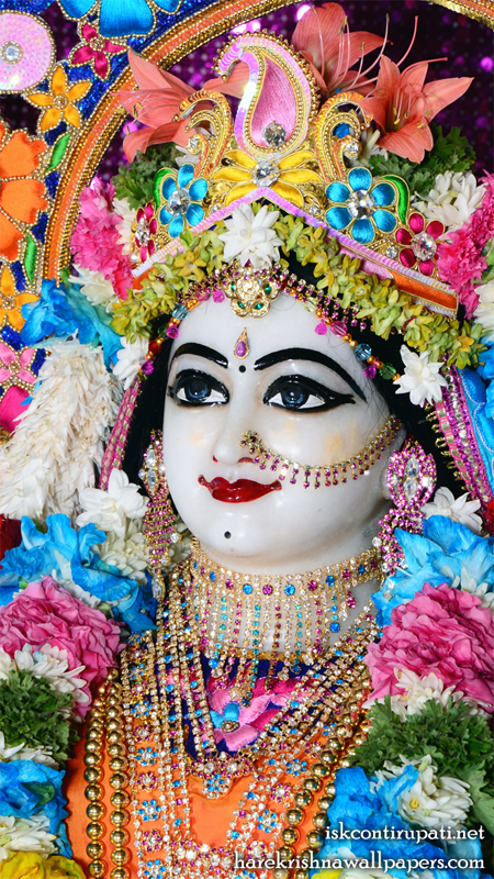 Sri Radha Close up Wallpaper (004) Size 450x800 Download