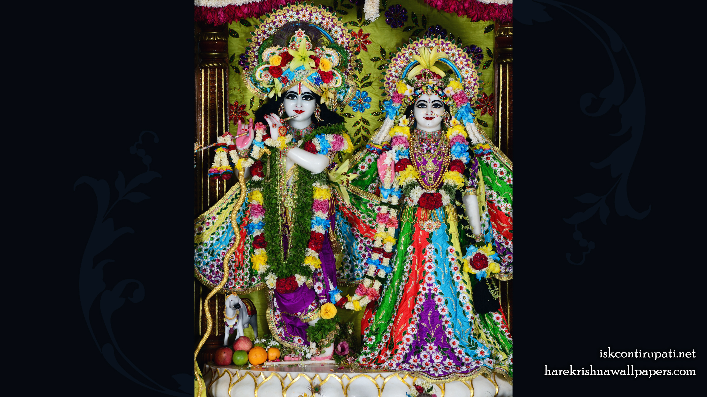 Sri Sri Radha Govinda Wallpaper (005) Size 2400x1350 Download