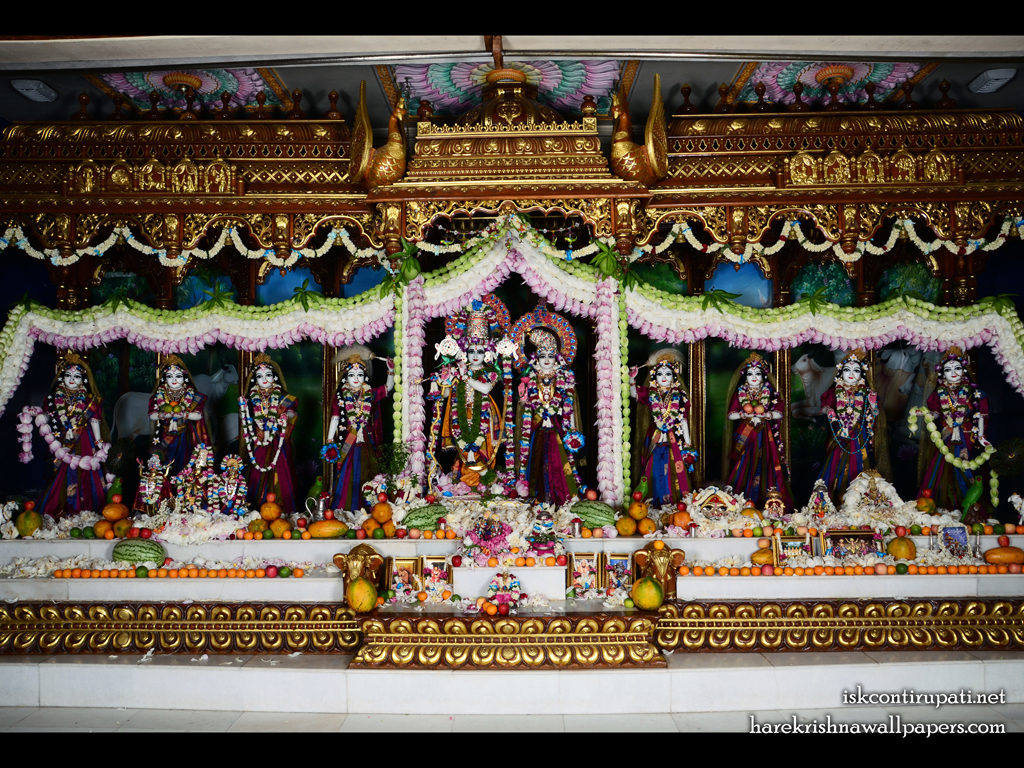 Sri Sri Radha Govinda with Ashtasakhi Wallpaper (008) Size 1024x768 Download
