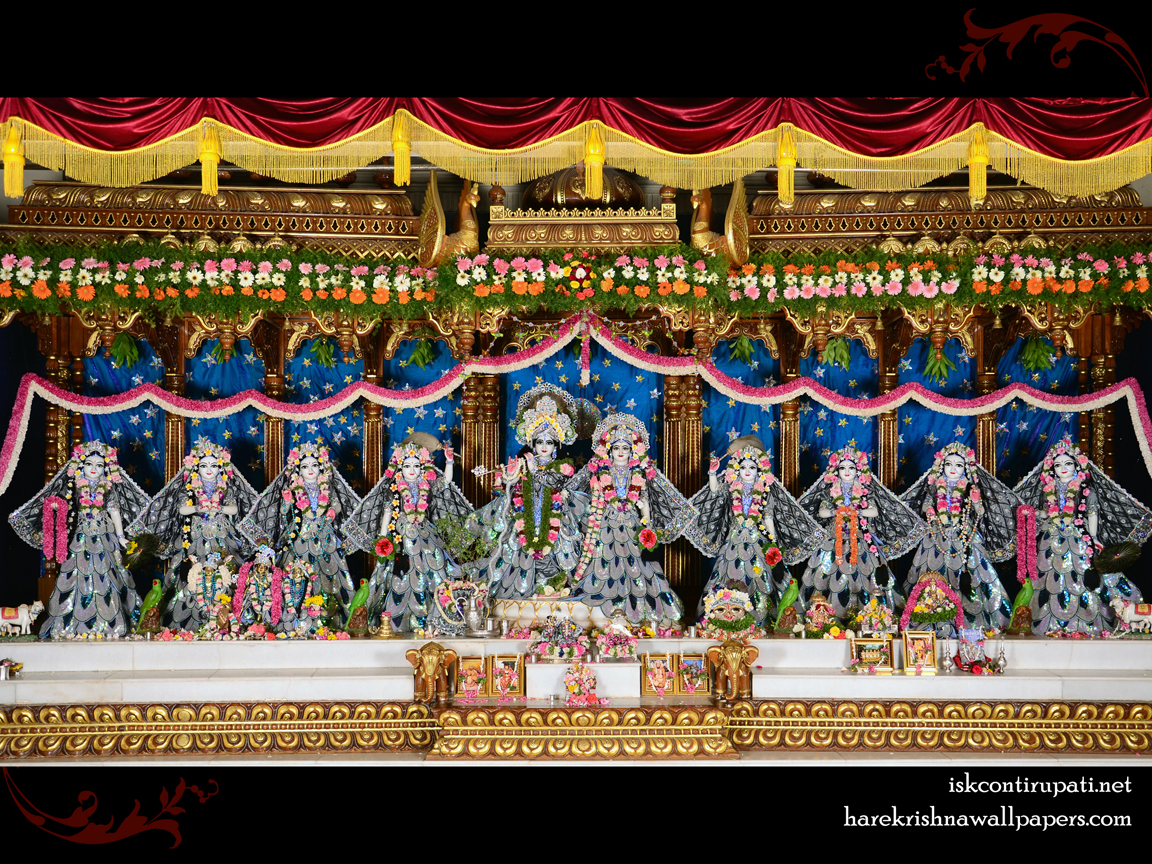 Sri Sri Radha Govinda with Ashtasakhi Wallpaper (010) Size 1152x864 Download