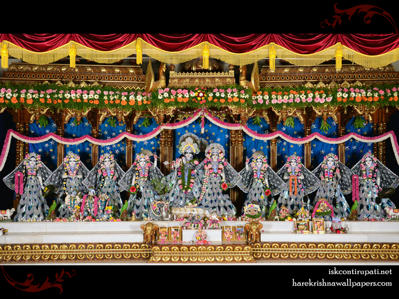 Sri Sri Radha Govinda with Ashtasakhi Wallpaper (010) Size 800x600 Download