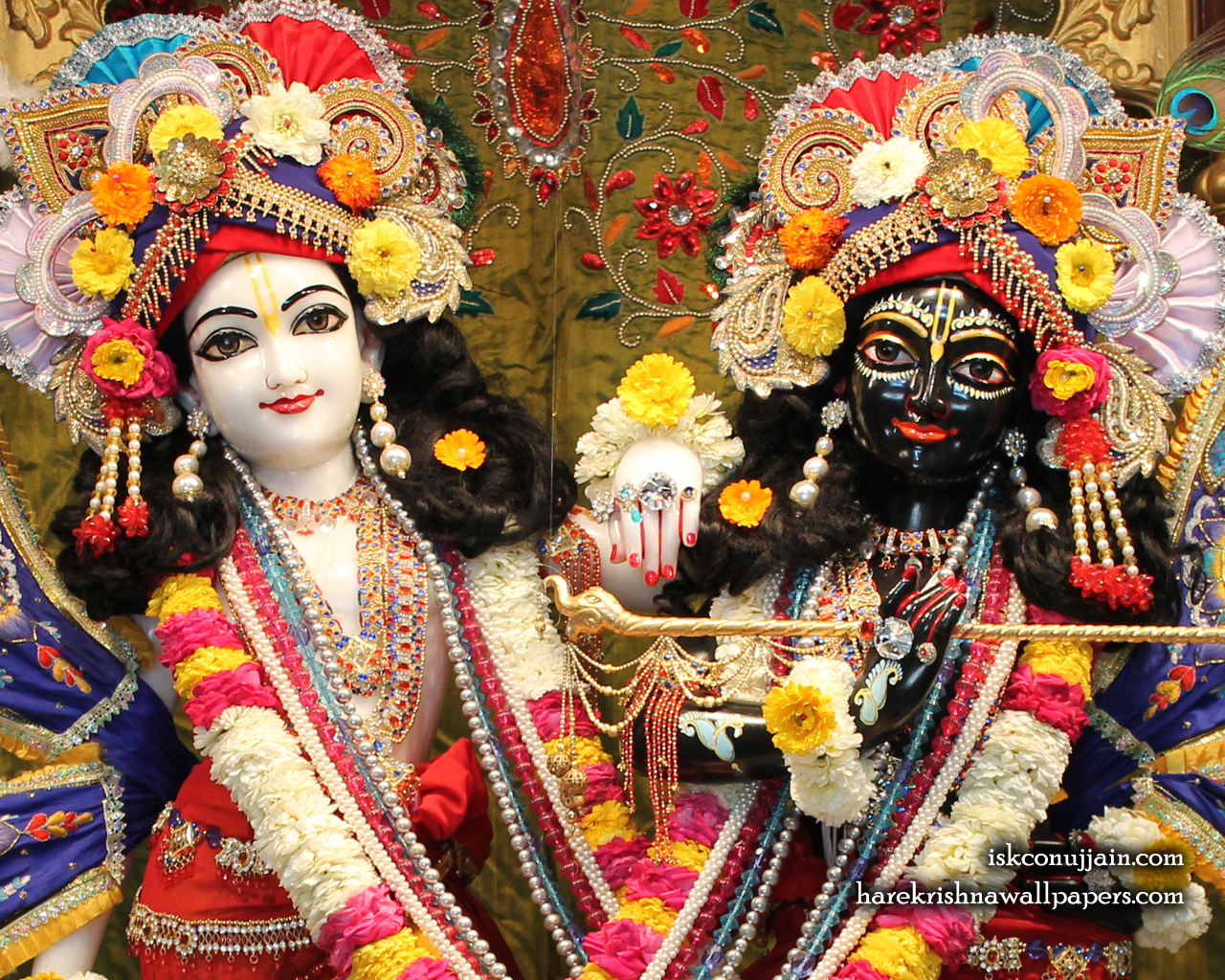 Sri Sri Krishna Balaram Close up Wallpaper (001) Size 1280x1024 Download