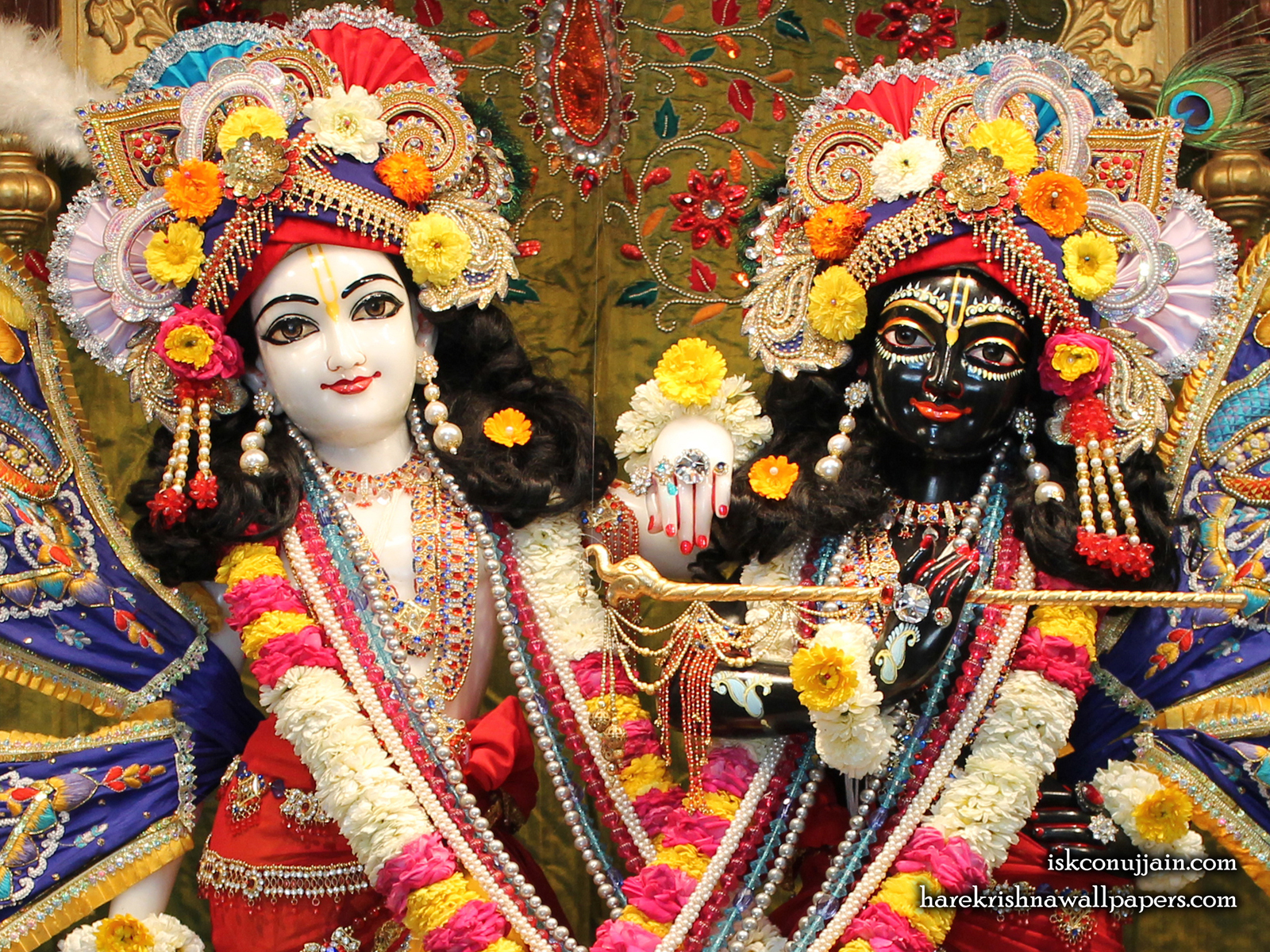 Sri Sri Krishna Balaram Close up Wallpaper (001) Size1600x1200 Download
