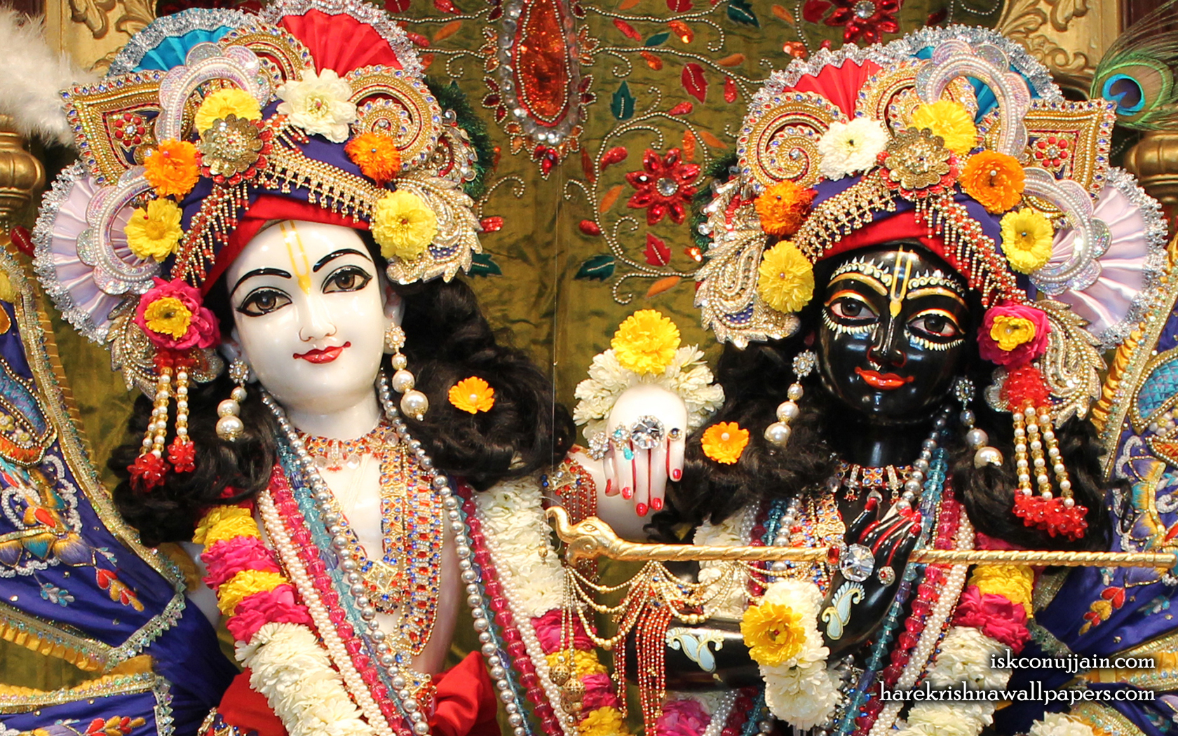 Sri Sri Krishna Balaram Close up Wallpaper (001) Size 1680x1050 Download