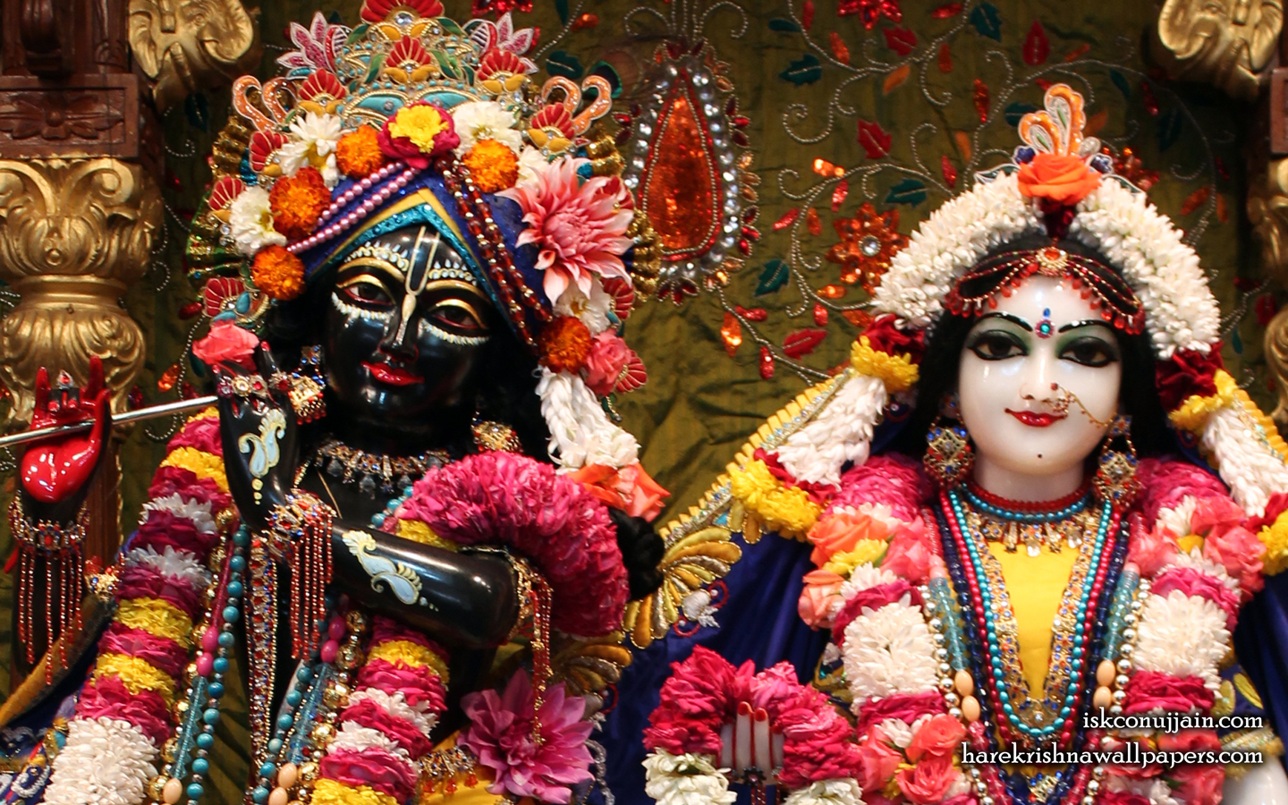 Sri Sri Radha Madanmohan Close up Wallpaper (001) Size 1440x900 Download
