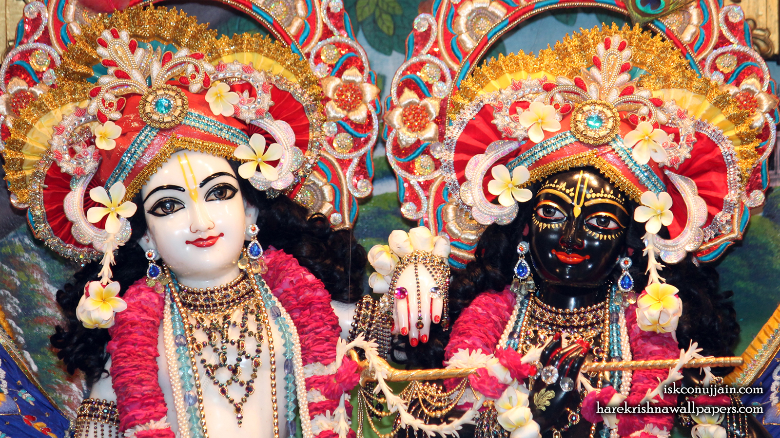 Sri Sri Krishna Balaram Close up Wallpaper (002) Size 1600x900 Download
