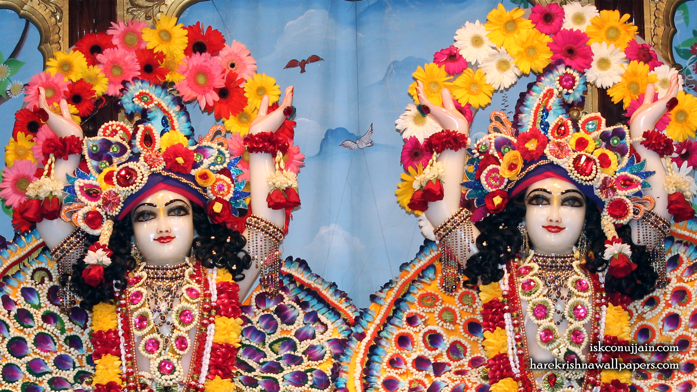 Sri Sri Gaura Nitai Close up Wallpaper (004) Size 2400x1350 Download