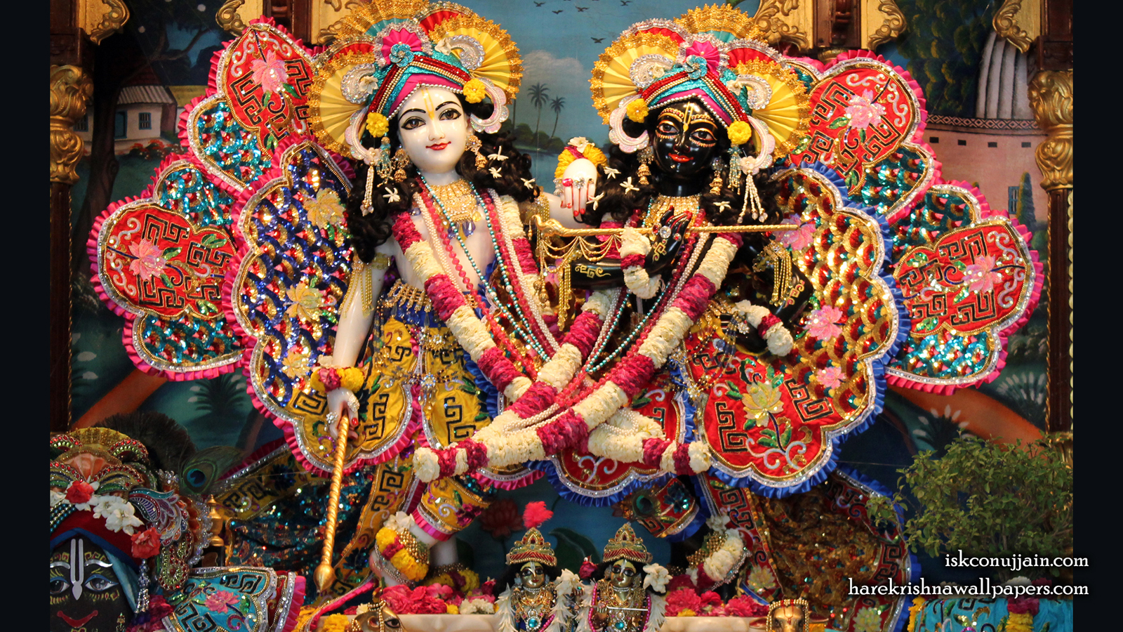 Sri Sri Krishna Balaram Wallpaper (004) Size 1600x900 Download