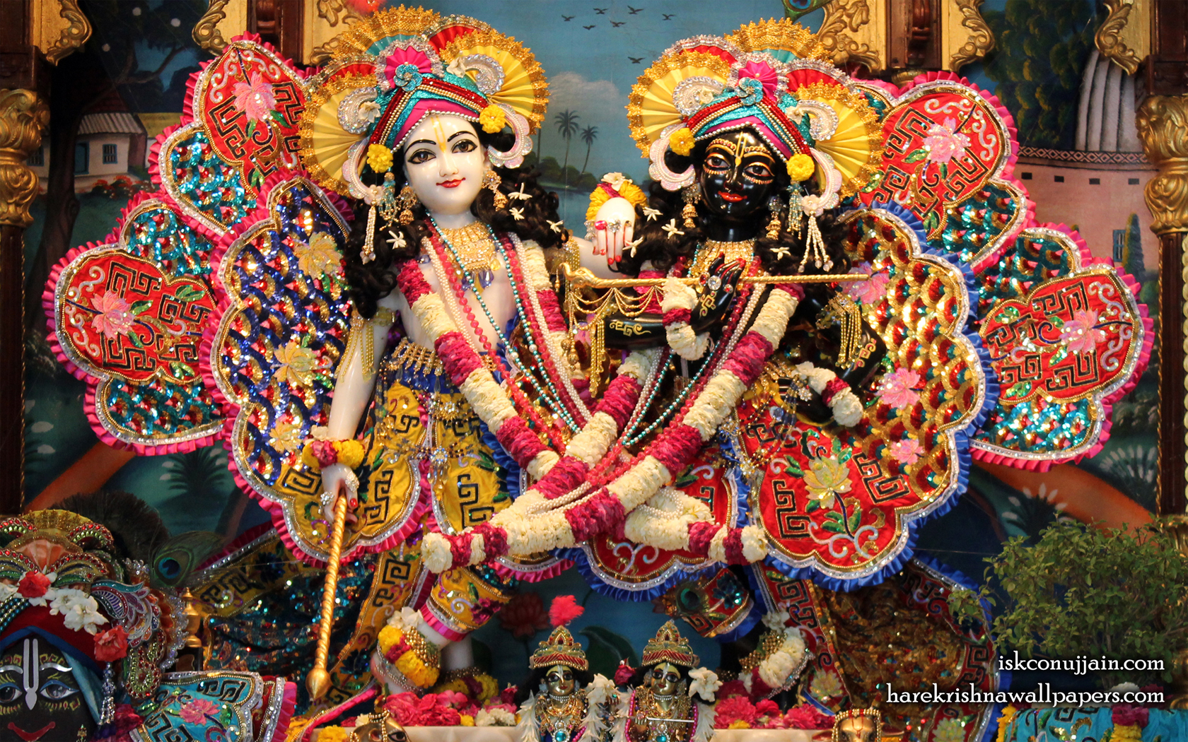 Sri Sri Krishna Balaram Wallpaper (004) Size 1680x1050 Download