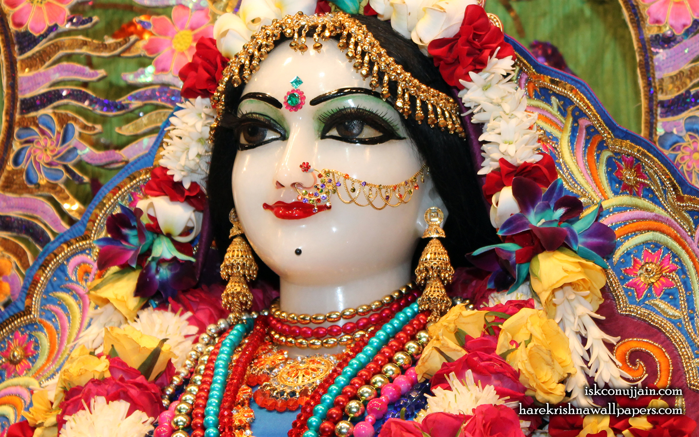 Sri Radha Close up Wallpaper (006) Size 1440x900 Download