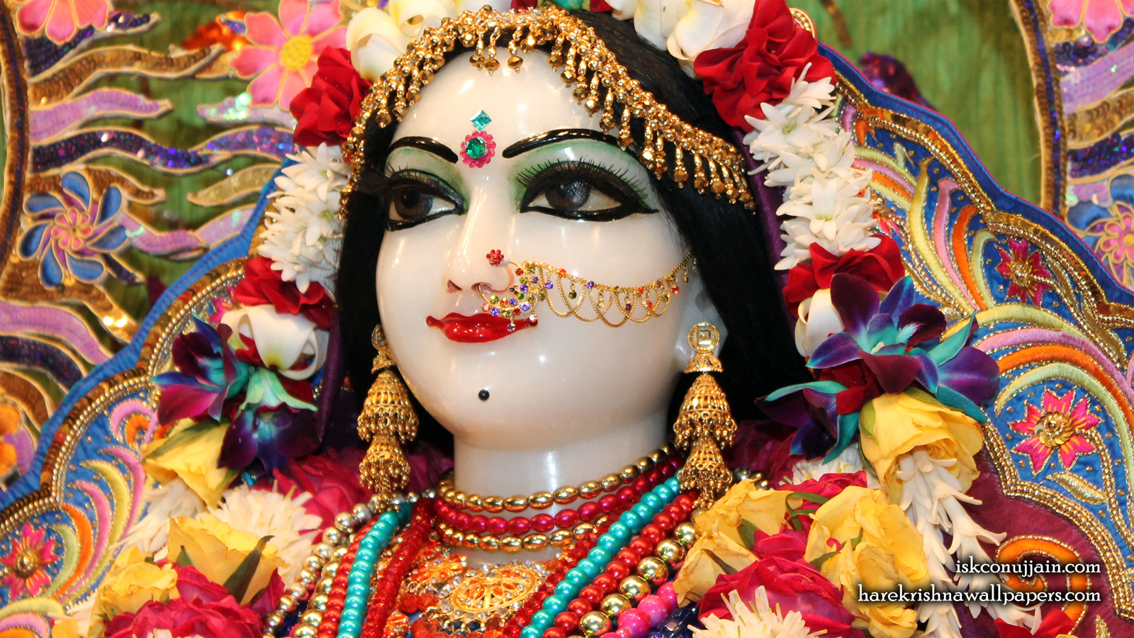 Sri Radha Close up Wallpaper (006) Size 1600x900 Download
