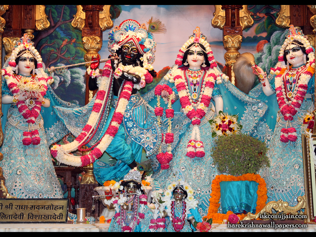 Sri Sri Radha Madanmohan Lalita Vishakha Wallpaper (006) Size 1024x768 Download