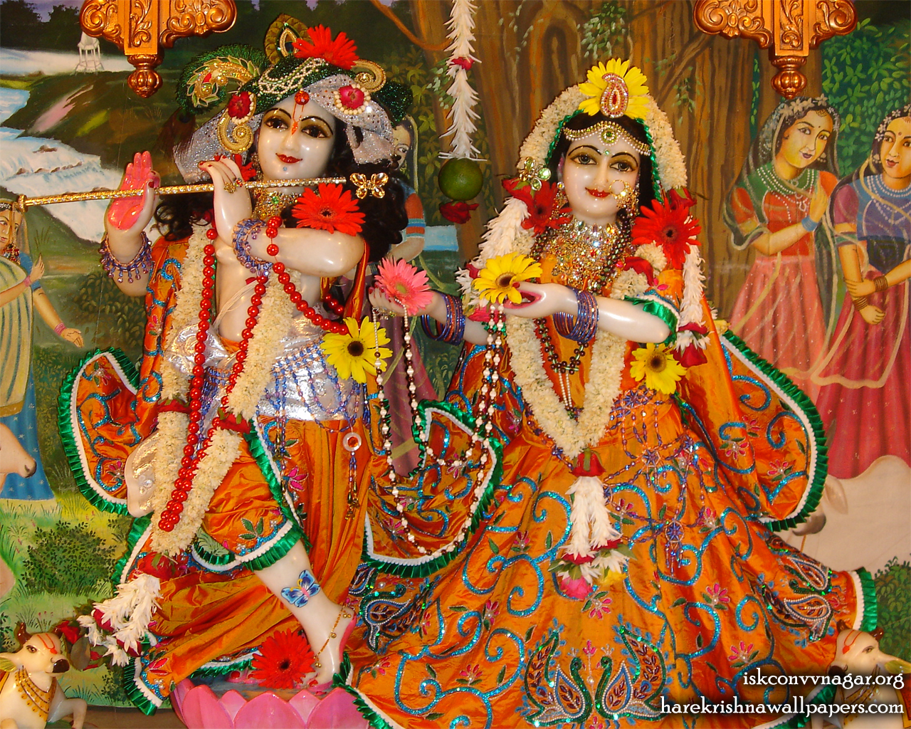 Sri Sri Radha Giridhari Wallpaper (004) Size 1280x1024 Download